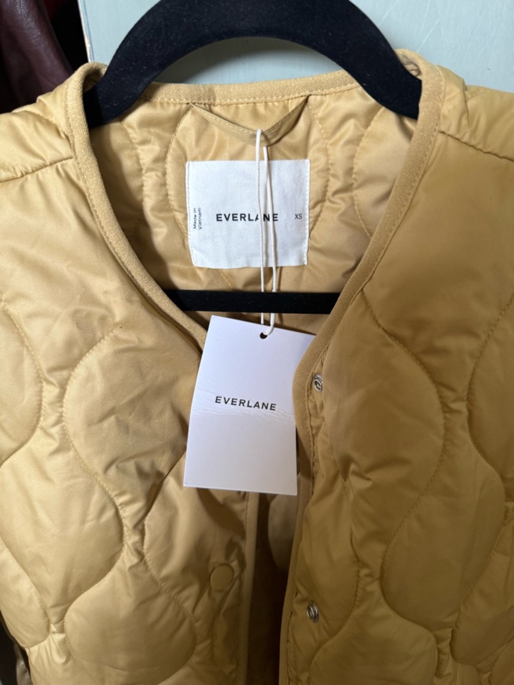 Everlane Quilted Puffer Jacket in Mustard Yellow - Picture 8 of 8